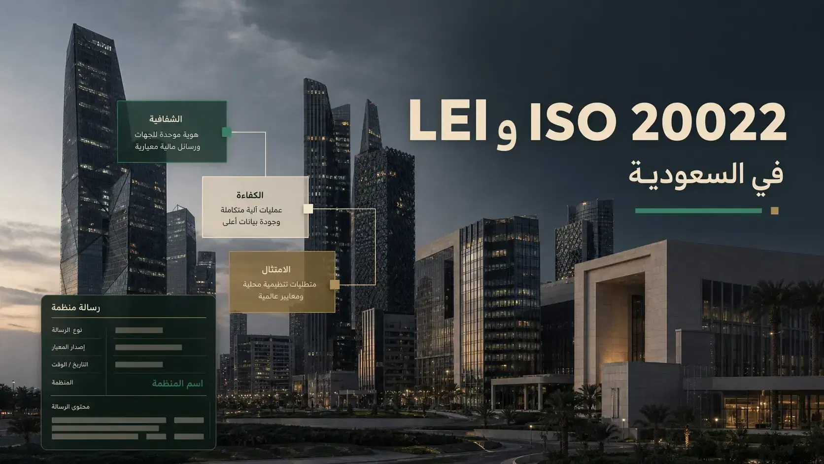 LEI ونظام ISO 20022 في المملكة العربية السعودية