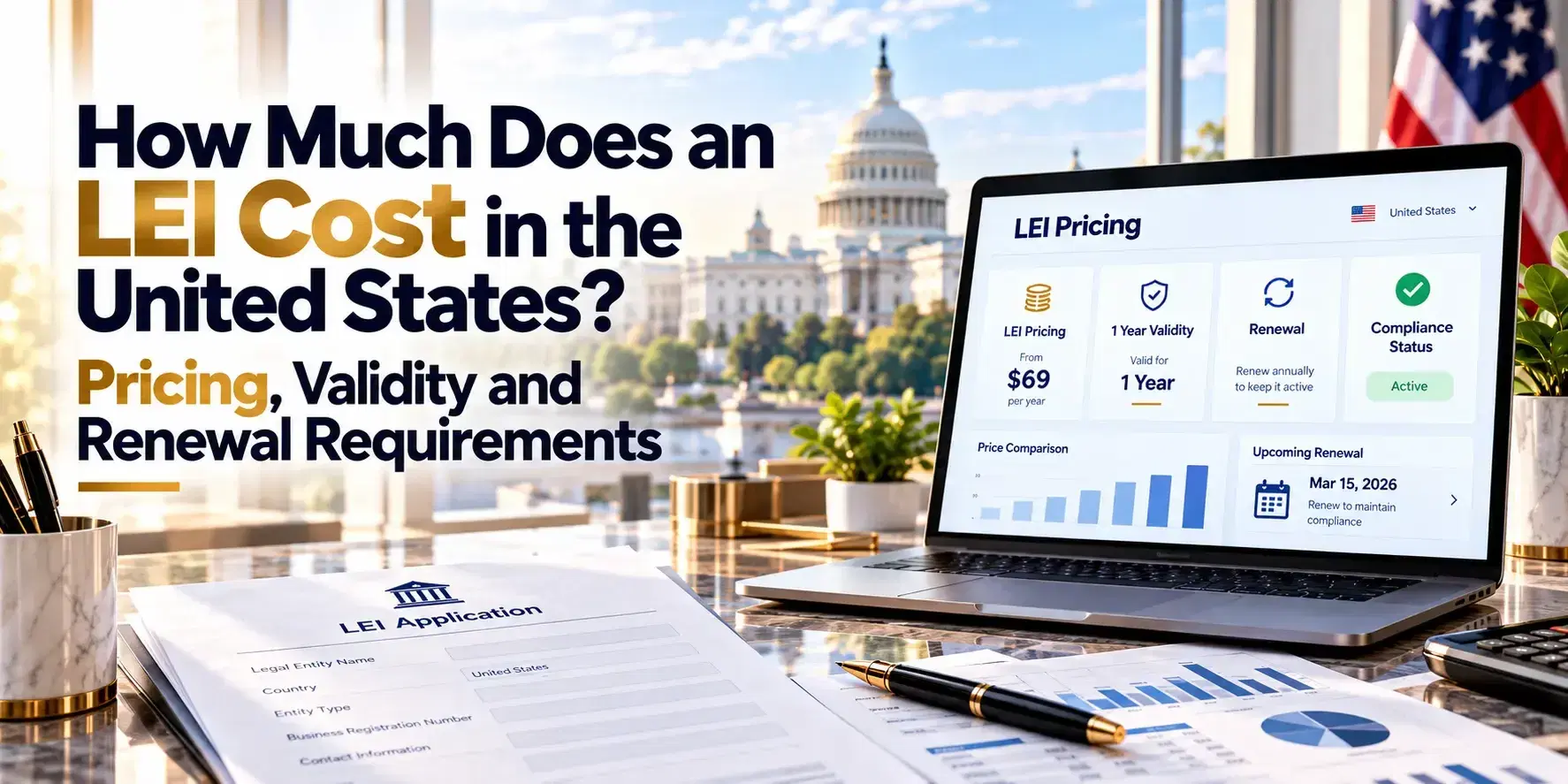 LEI registration cost, & renewal cost